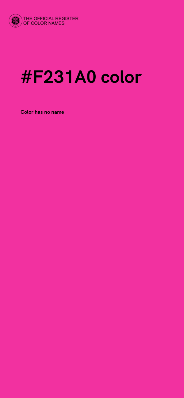 #F231A0 color image