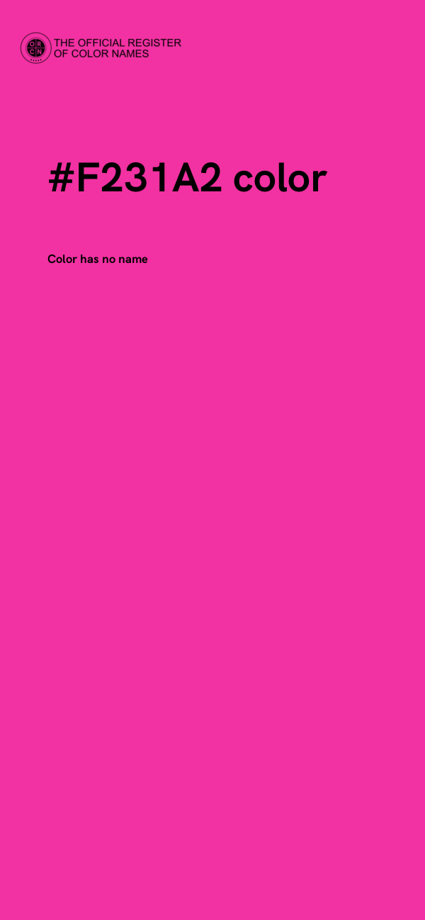 #F231A2 color image