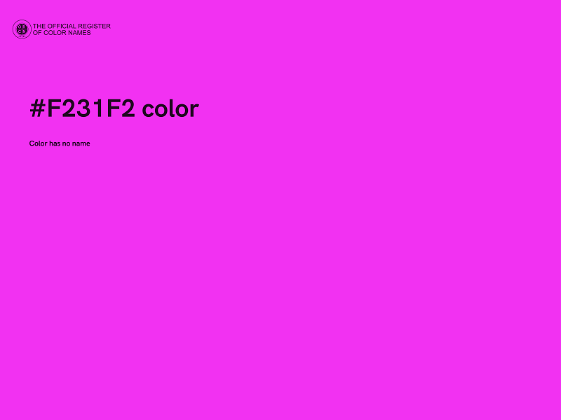 #F231F2 color image