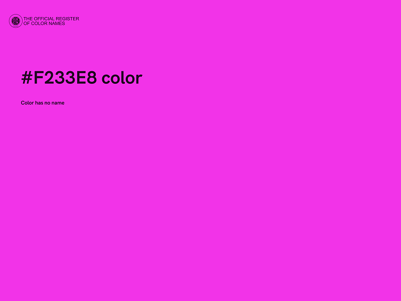 #F233E8 color image