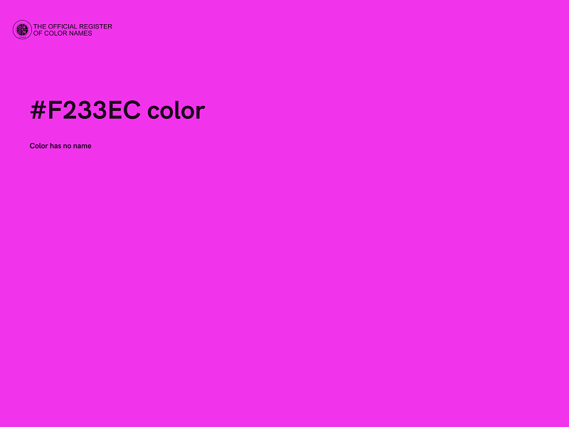 #F233EC color image