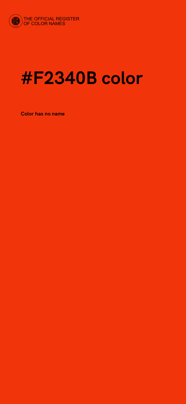#F2340B color image