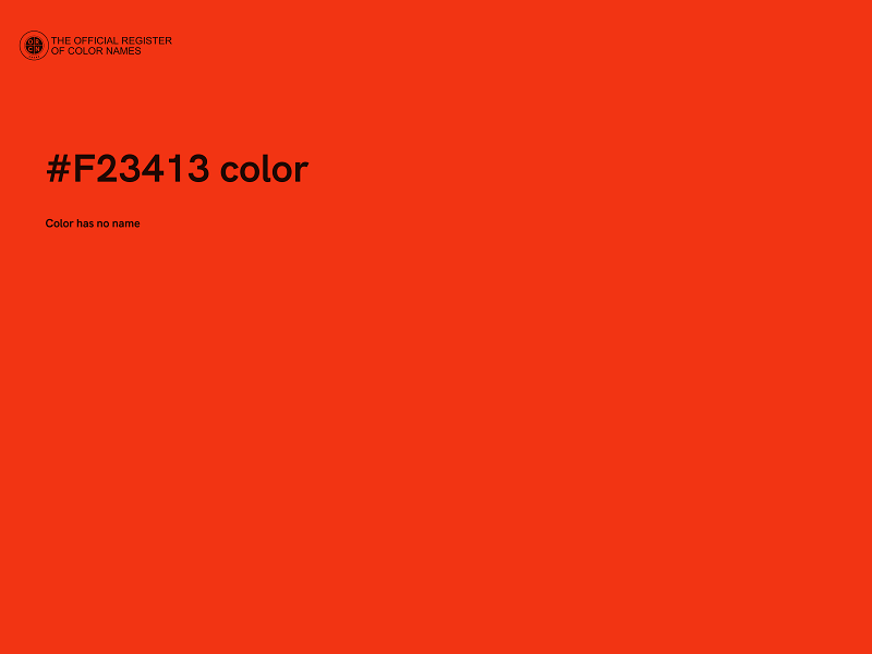 #F23413 color image