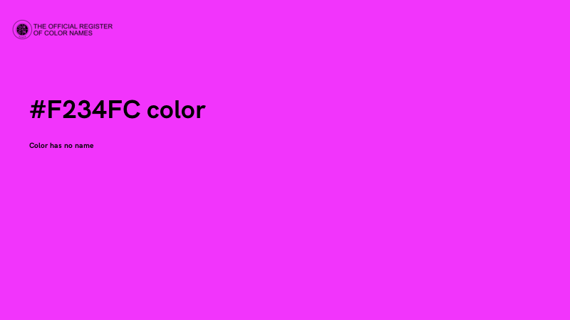 #F234FC color image