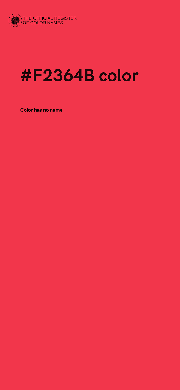 #F2364B color image