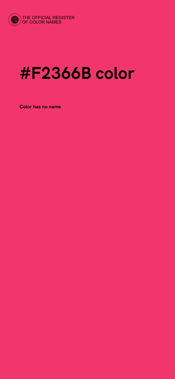 #F2366B color image