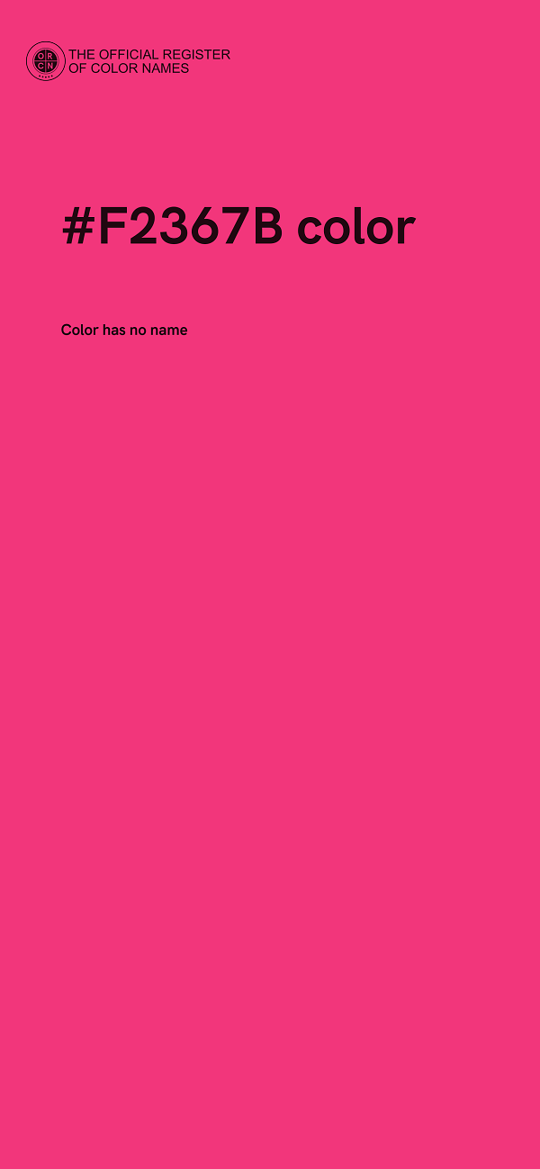 #F2367B color image