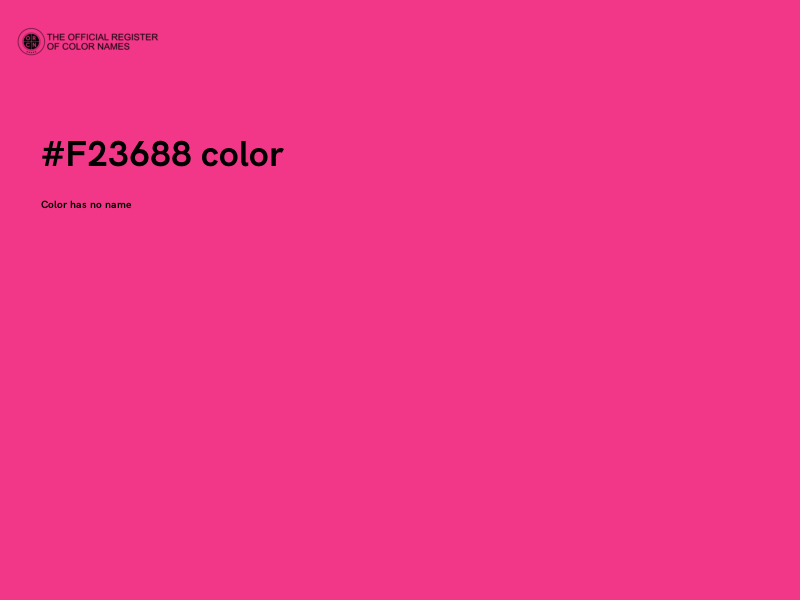 #F23688 color image