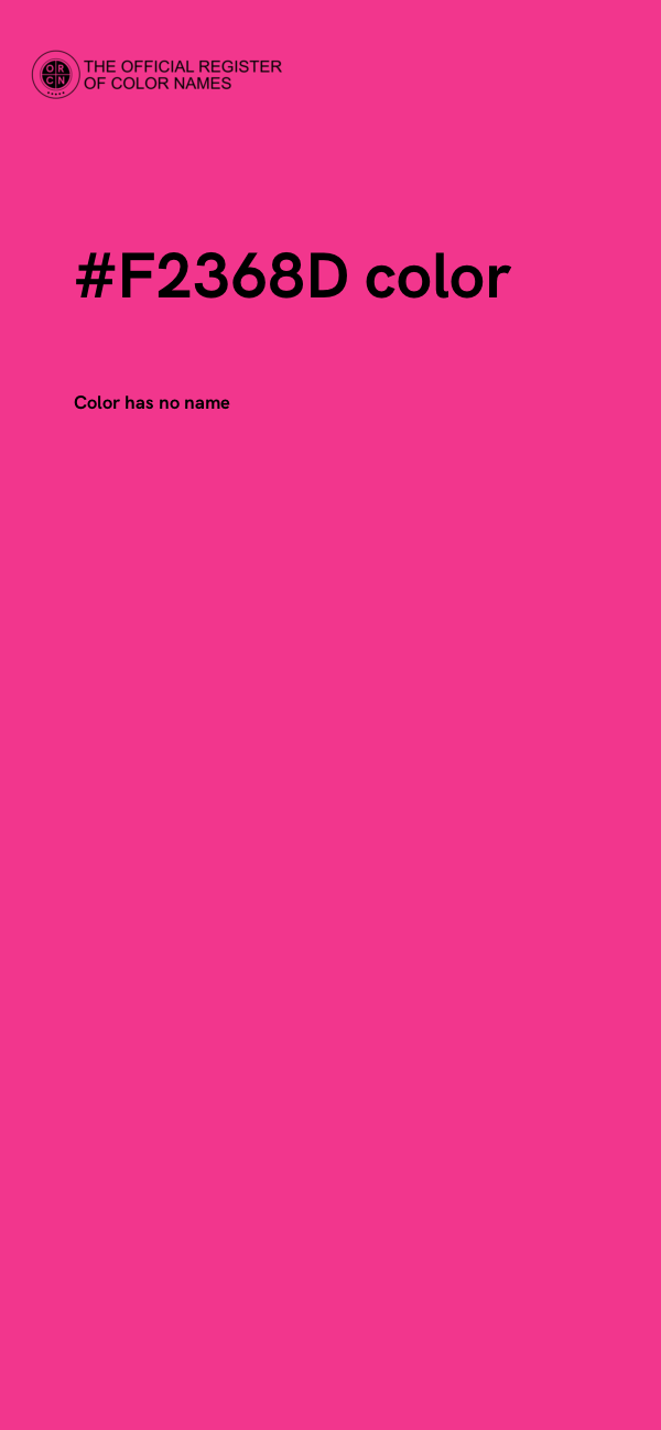 #F2368D color image