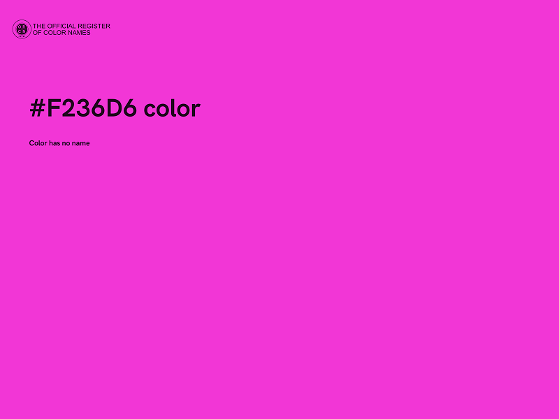 #F236D6 color image