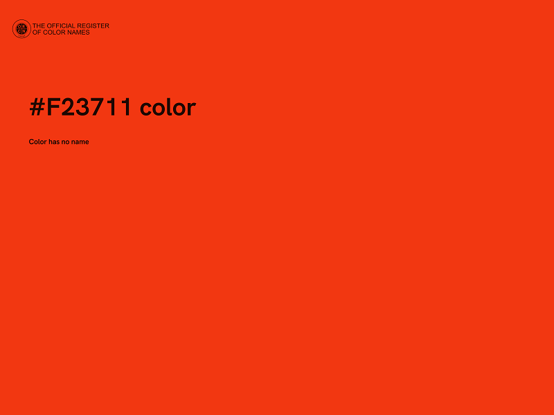 #F23711 color image