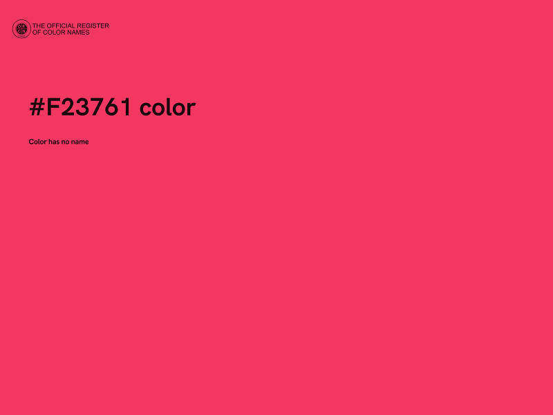 #F23761 color image