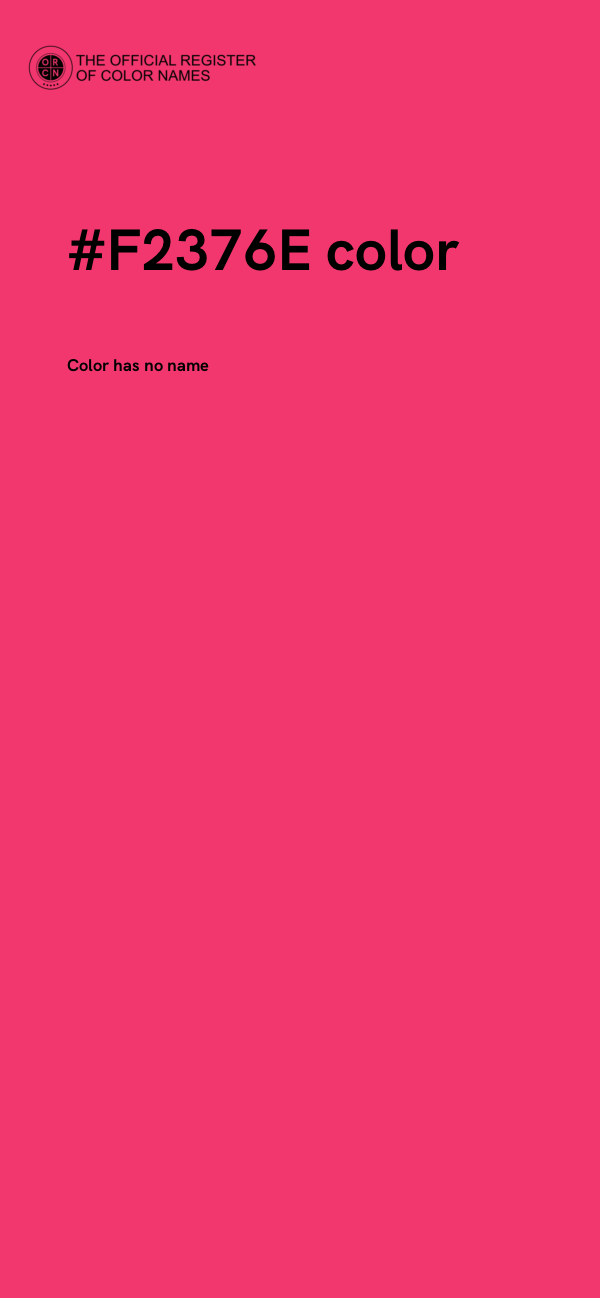 #F2376E color image