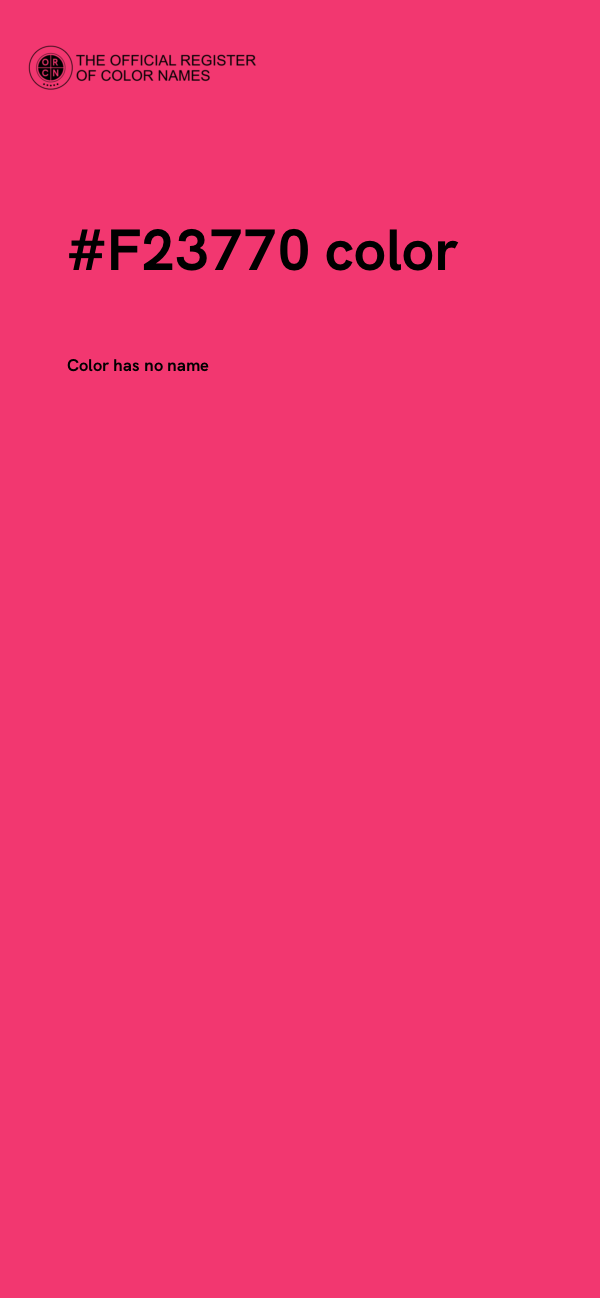 #F23770 color image