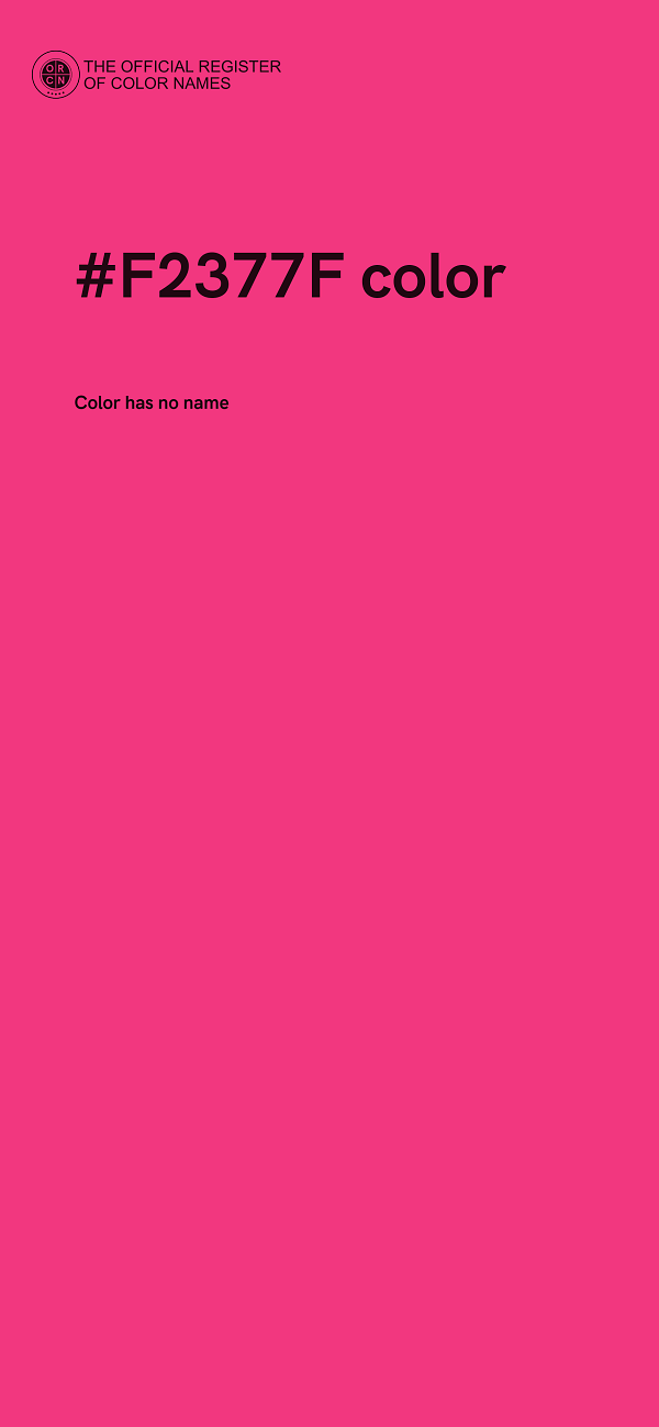 #F2377F color image