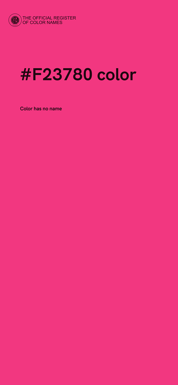 #F23780 color image
