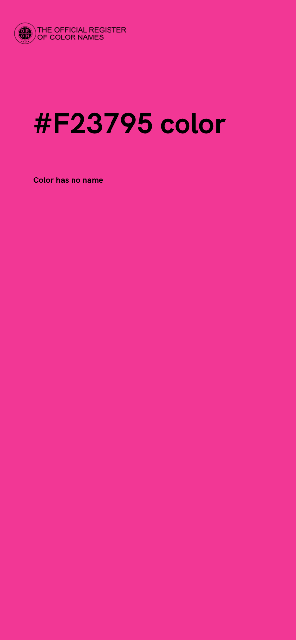 #F23795 color image