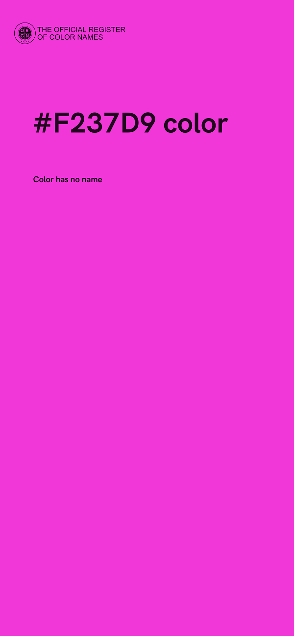 #F237D9 color image