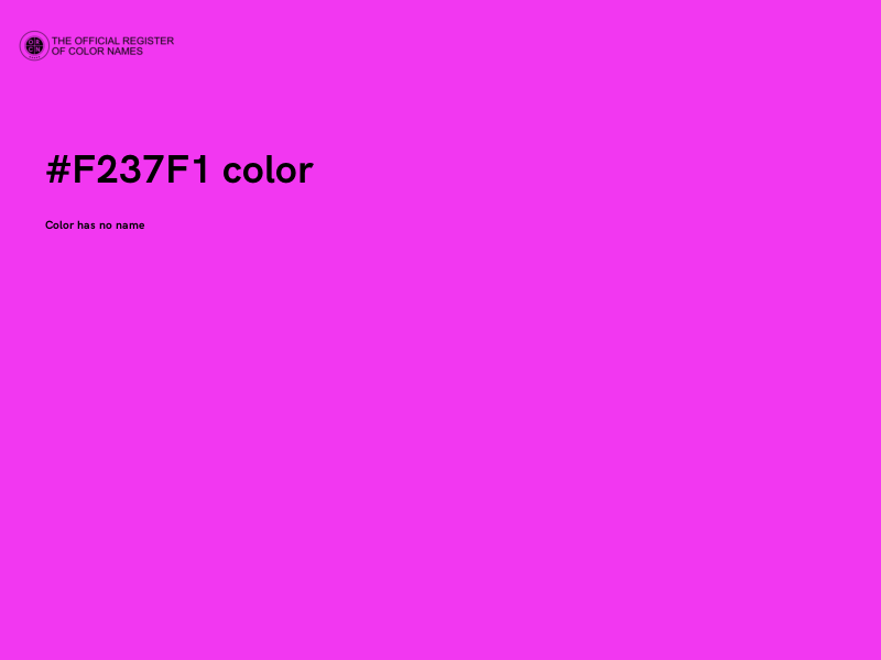 #F237F1 color image