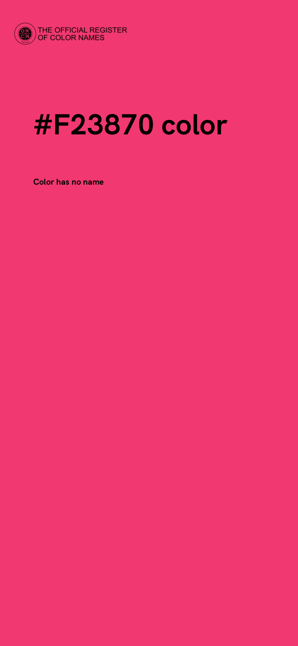 #F23870 color image