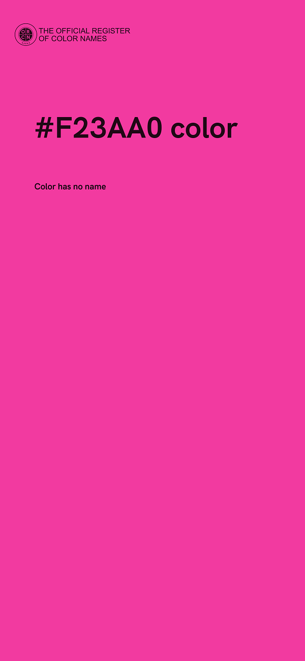 #F23AA0 color image