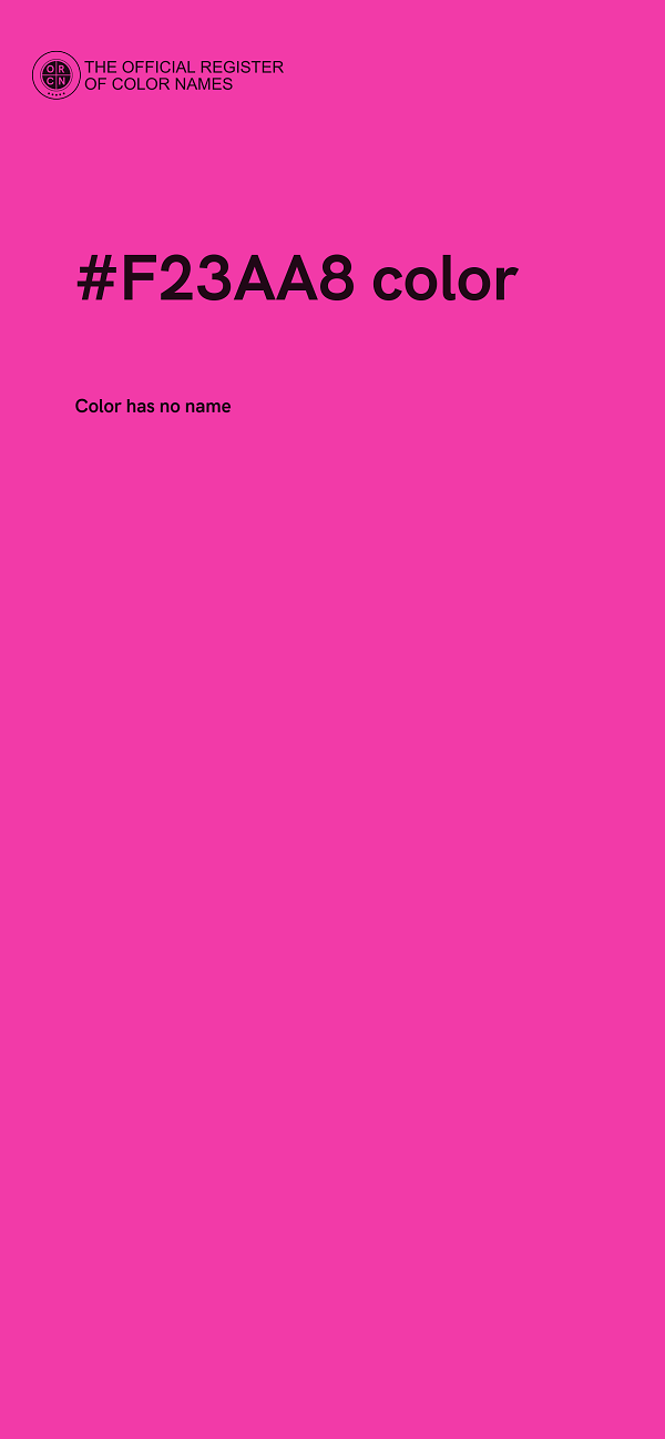 #F23AA8 color image