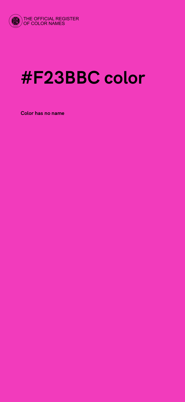 #F23BBC color image