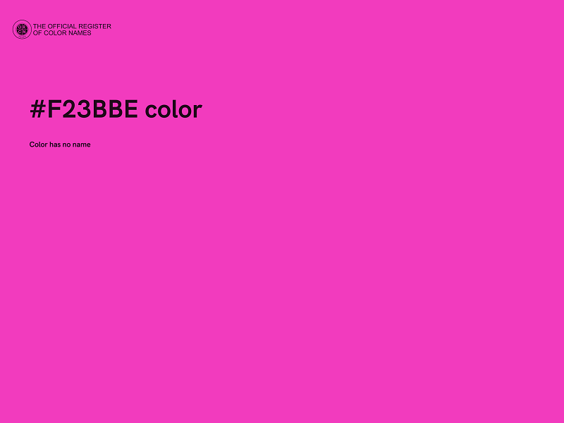 #F23BBE color image