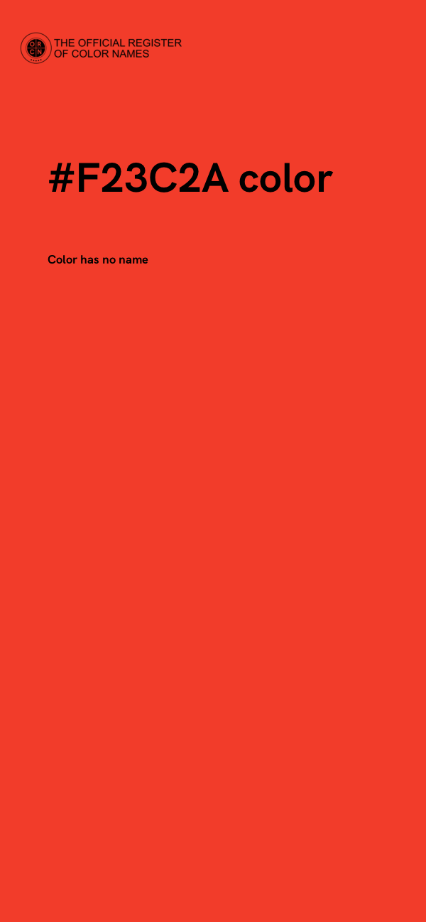 #F23C2A color image