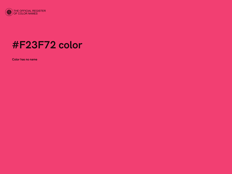 #F23F72 color image