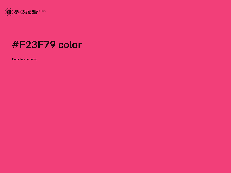 #F23F79 color image