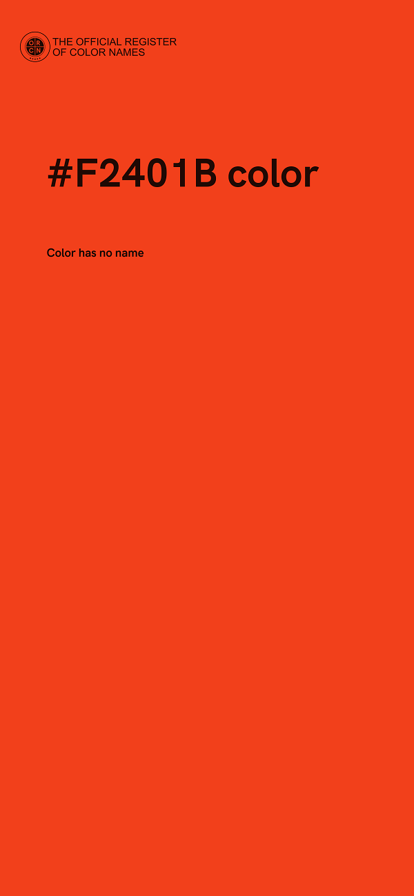 #F2401B color image