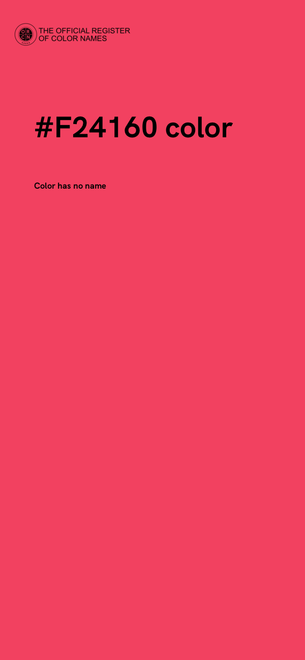 #F24160 color image