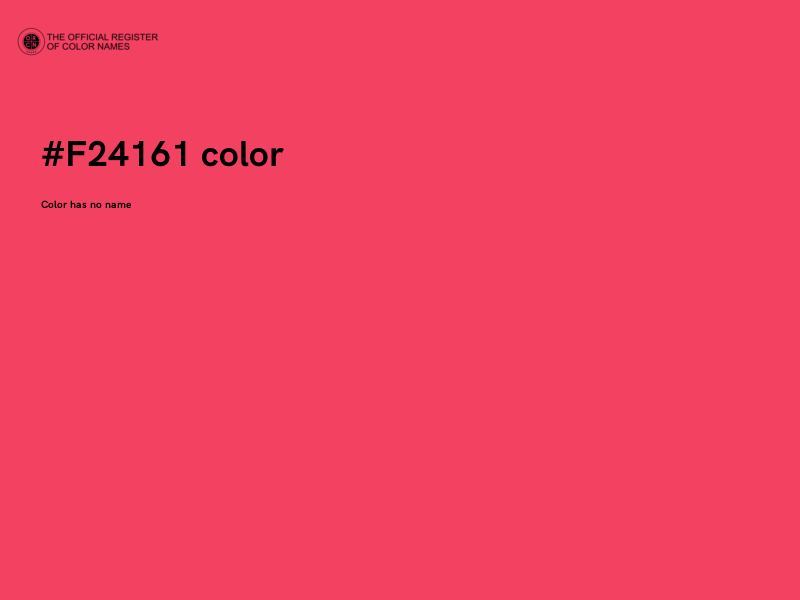 #F24161 color image