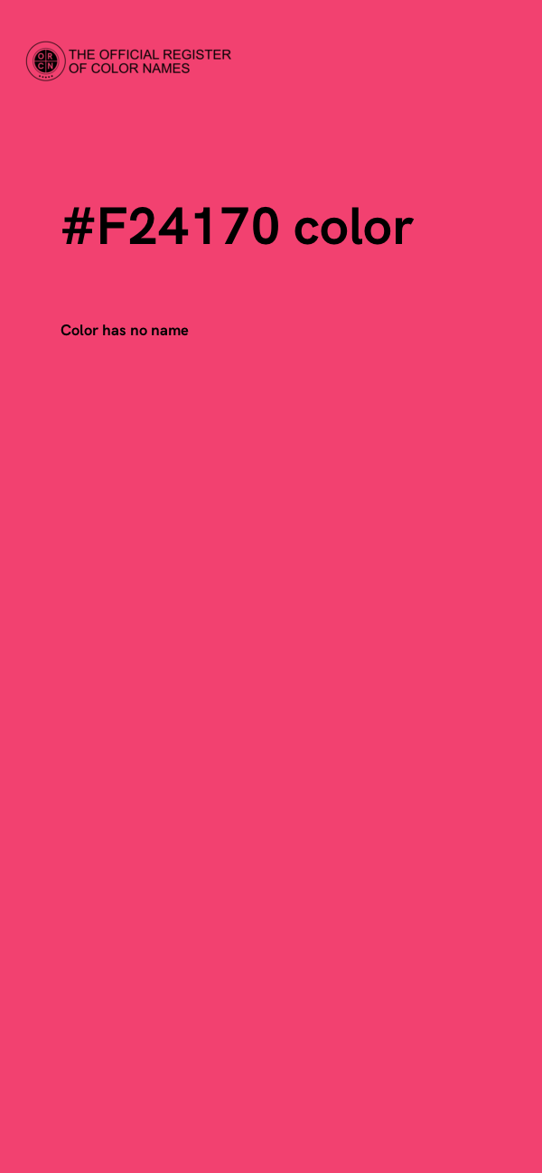 #F24170 color image