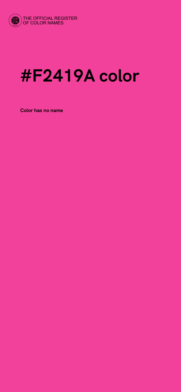 #F2419A color image
