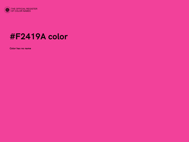 #F2419A color image