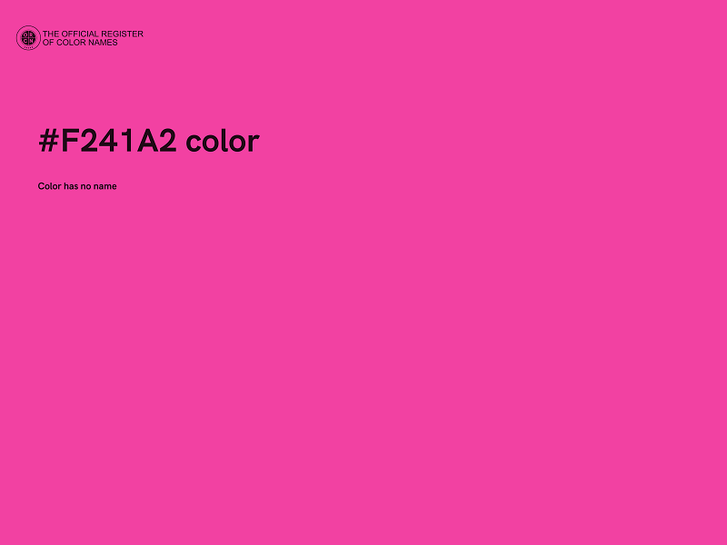 #F241A2 color image