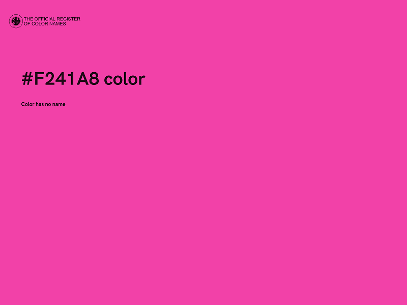 #F241A8 color image