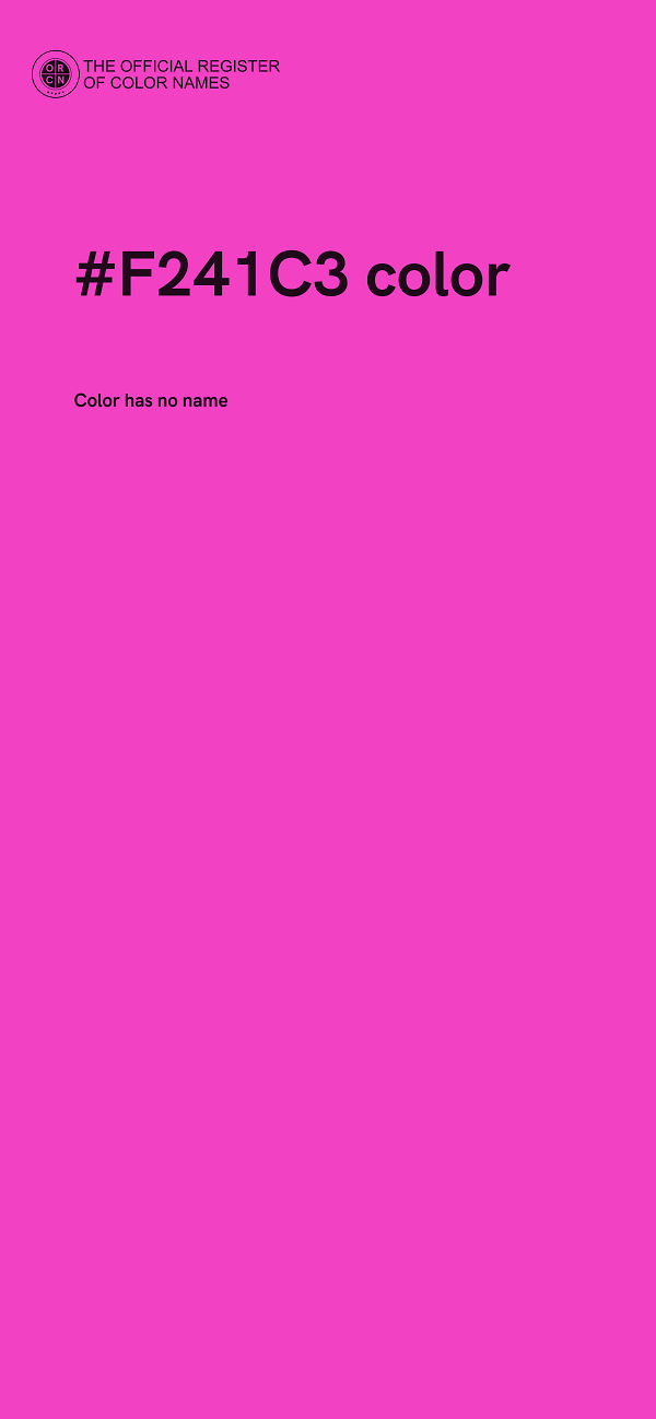 #F241C3 color image