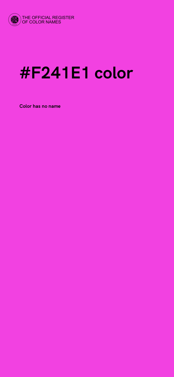 #F241E1 color image