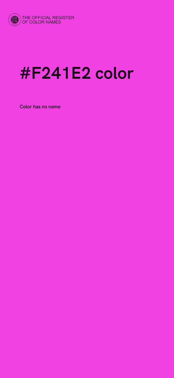 #F241E2 color image