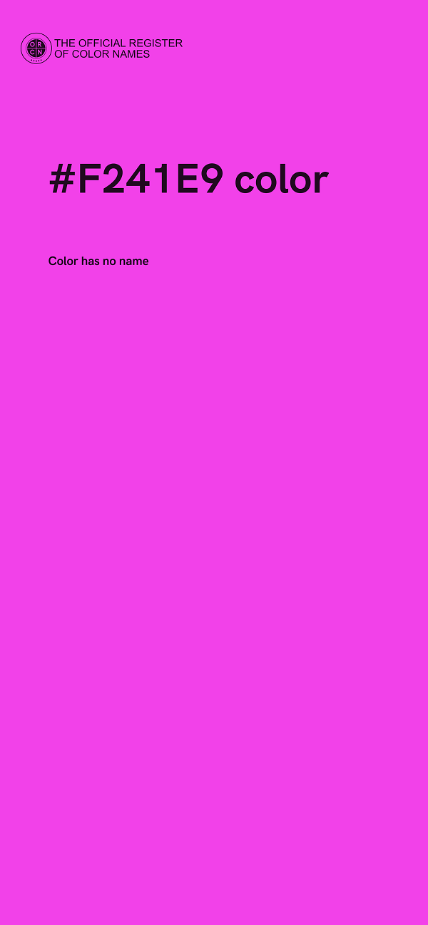 #F241E9 color image