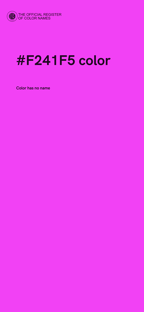 #F241F5 color image