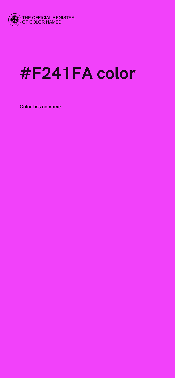 #F241FA color image