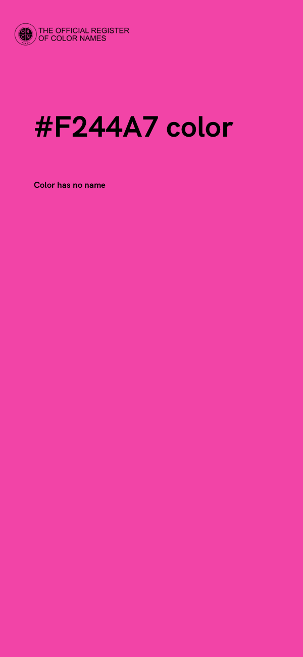 #F244A7 color image