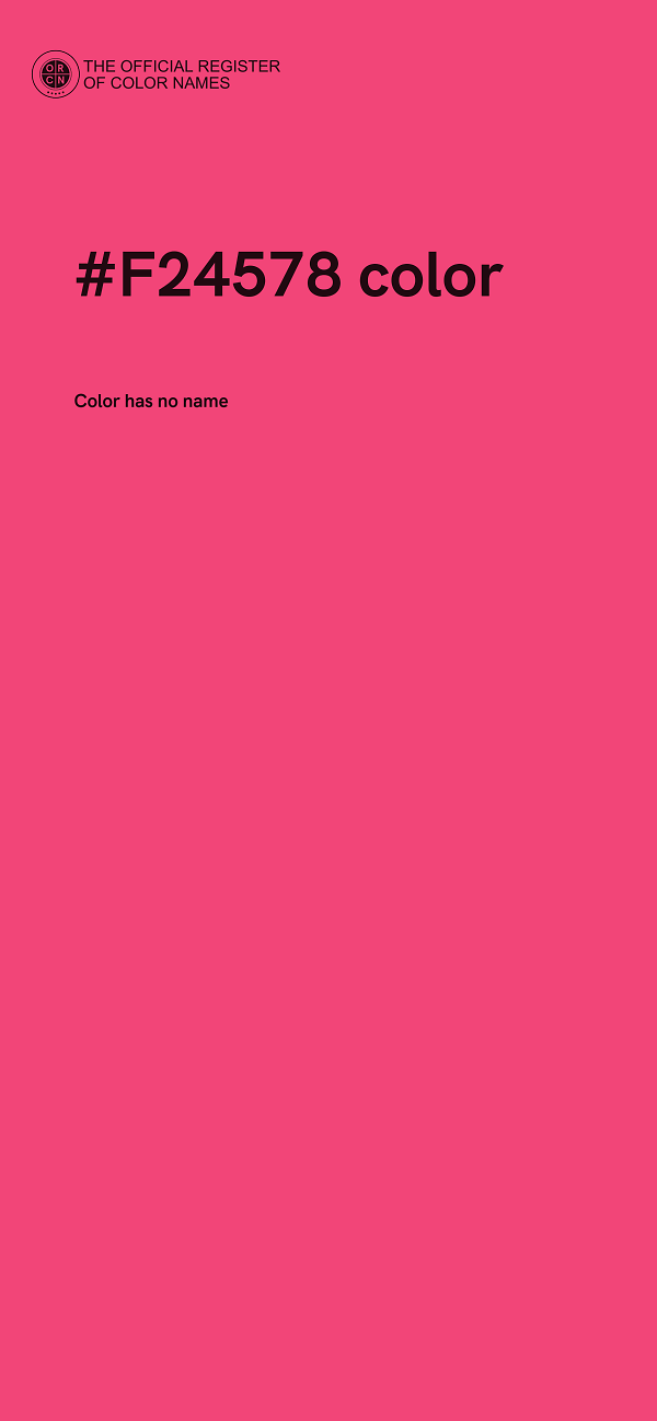#F24578 color image