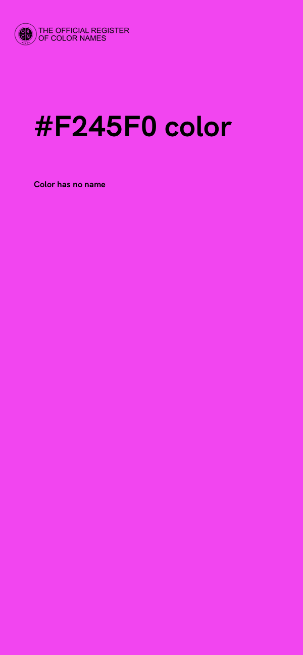 #F245F0 color image