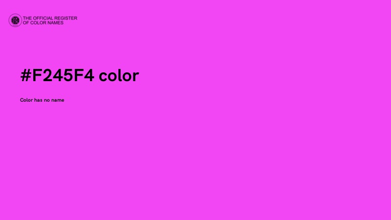 #F245F4 color image