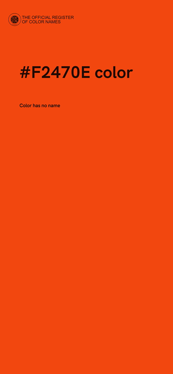 #F2470E color image